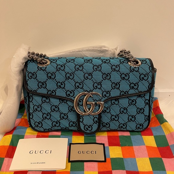 Gucci Bags Gucci 443497 Gg Marmont Multicolor Flap Shoulder Bag